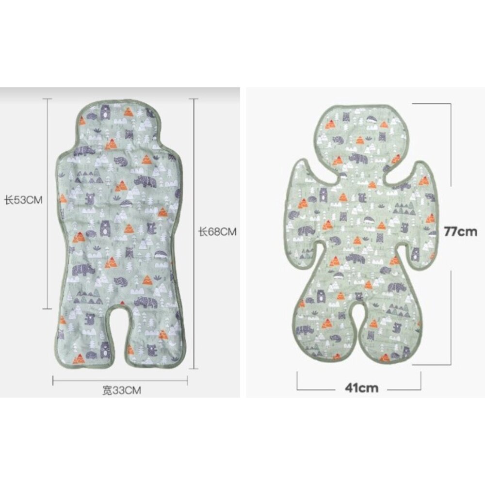 🎉台灣出貨免運🎉 推車坐墊 推車涼席 嬰兒推車坐墊 嬰兒車保護墊 推車加厚棉墊 推車涼席 推車墊 推車坐墊 手推車涼墊-圖片-3