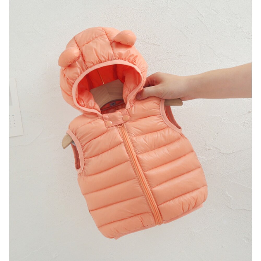 ✨台灣免運✨ 兒童背心 羽絨棉背心 保暖背心 兒童保暖背心 雙面穿背心馬甲 嬰兒背心 加厚背心 寶寶背心-圖片-7