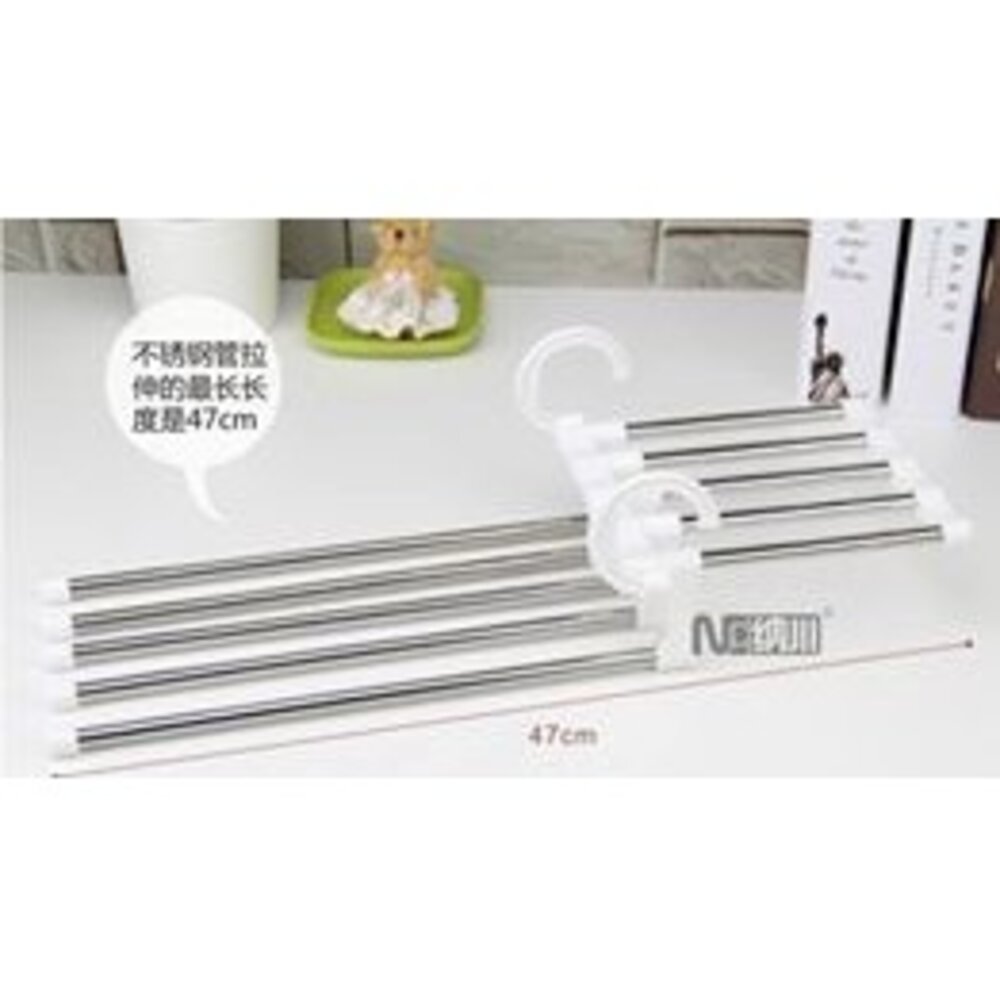 褲架衣櫃神奇掛褲子架五合一伸縮褲架-圖片-1