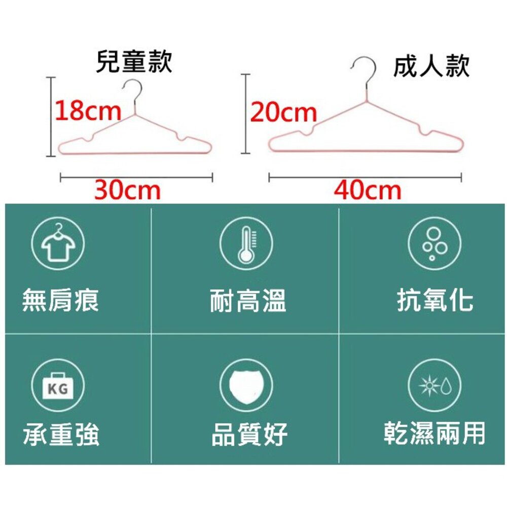 ✨台灣出貨✨ 升級款加粗不鏽鋼不生鏽衣架 防滑衣架 成人衣架 兒童衣架 浸塑衣架 曬衣架 不鏽鋼衣架 掛衣架 止滑衣架-圖片-1