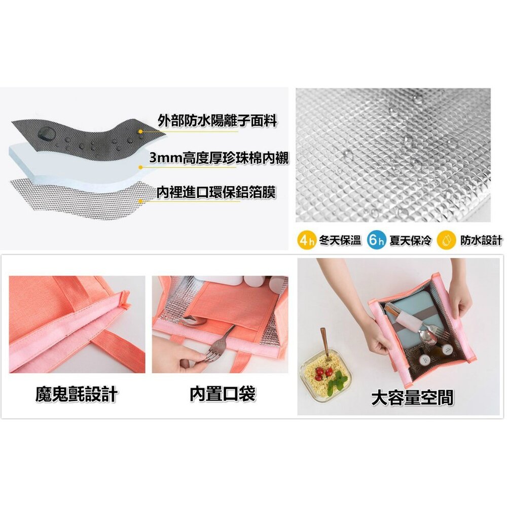 大容量保溫保冷包 保溫便當袋 保溫袋 便當袋-圖片-1