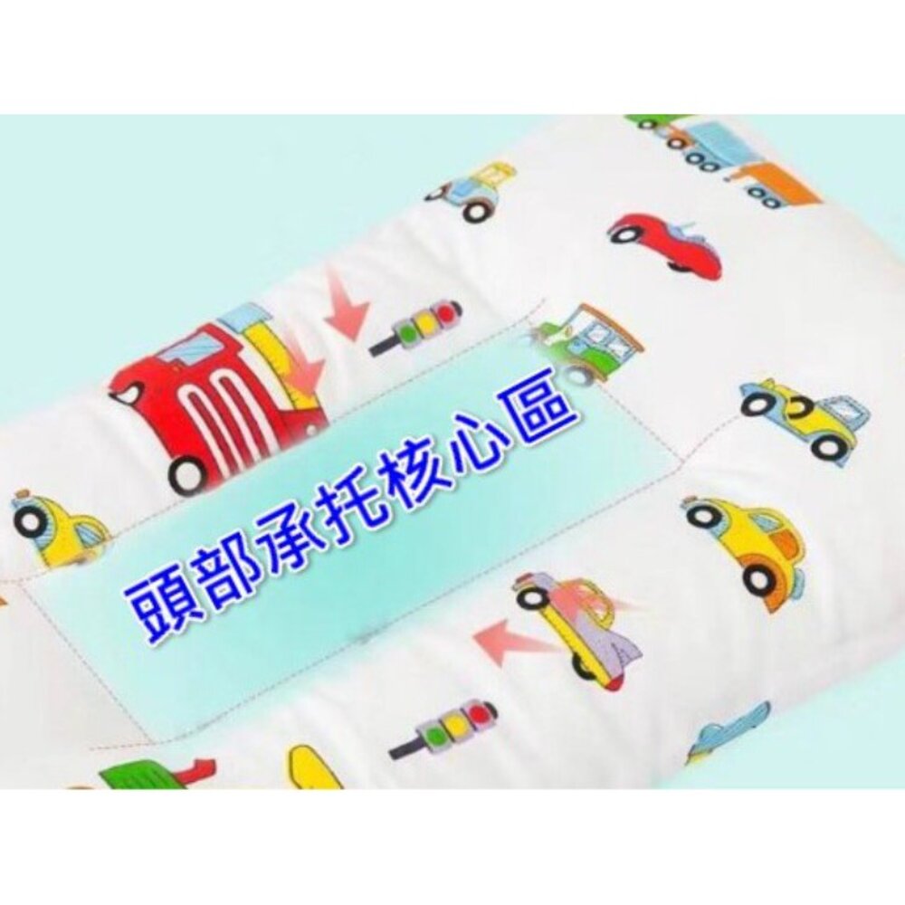 (台灣)純棉兒童枕頭 水洗枕 幼稚園枕頭 推車枕頭 睡袋枕頭-圖片-2
