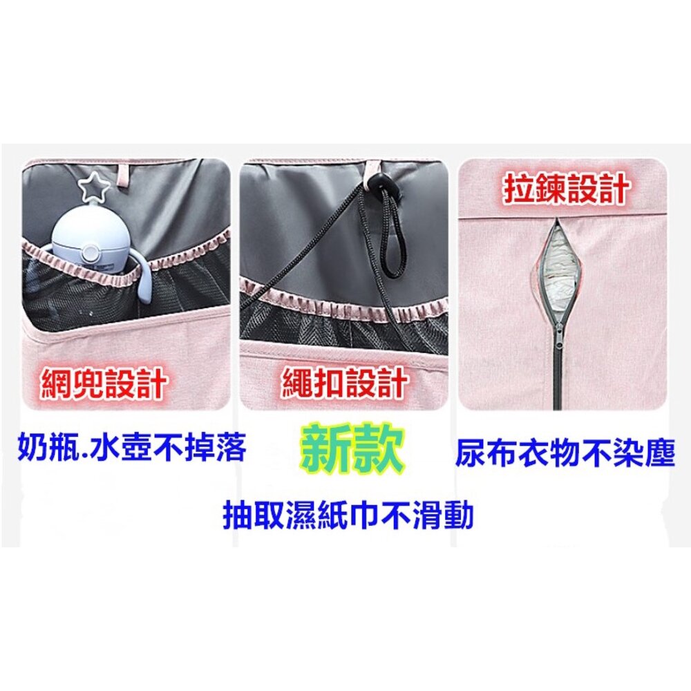 🔥台灣免運🔥 嬰兒床尿布掛袋 立體尿布收納袋 嬰兒床掛袋 嬰兒床收納袋 尿布收納袋-圖片-1