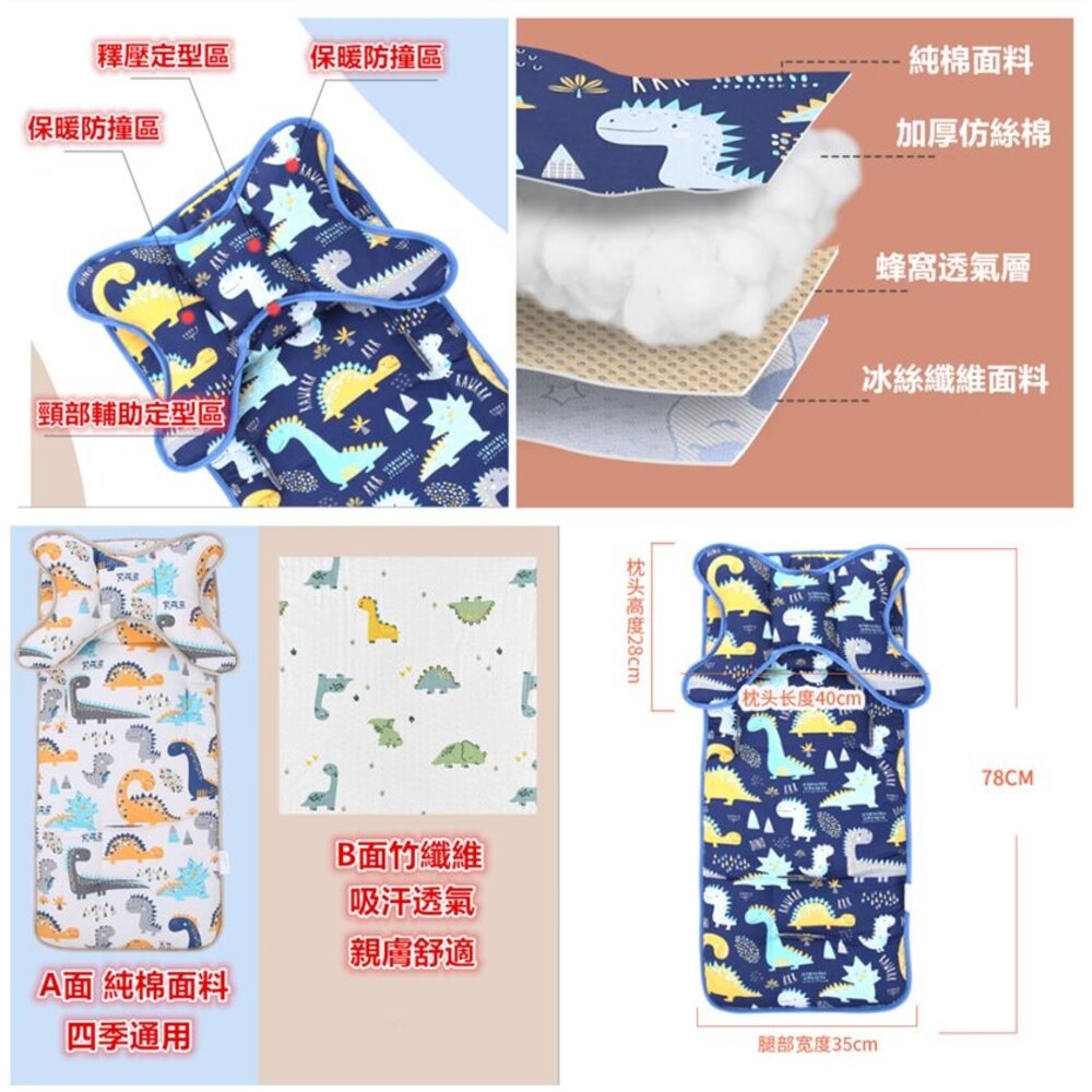 ✨台灣出貨免運✨ 嬰兒車坐墊 推車坐墊 嬰兒車坐墊 推車保護墊 涼席 推車涼墊 推車涼席 推車棉墊 透氣加厚純棉坐墊-圖片-1