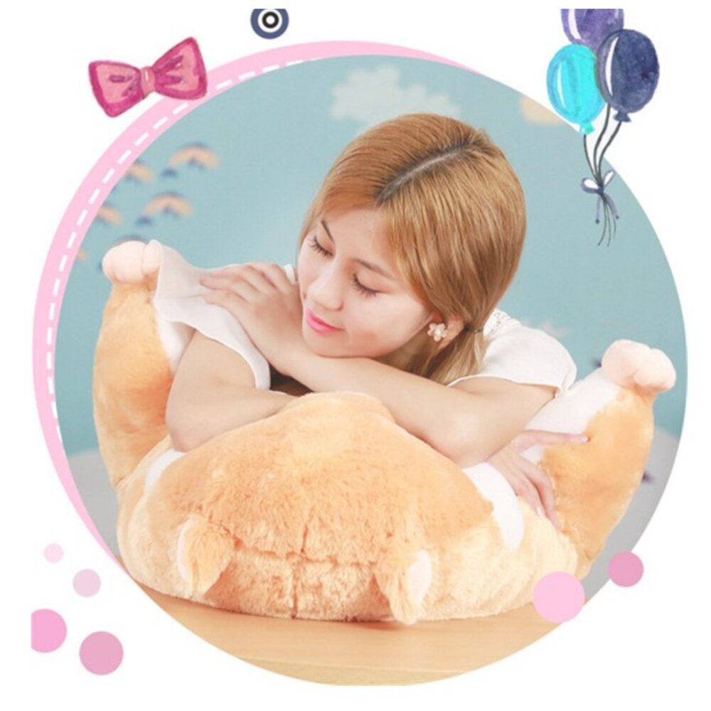 🔥台灣🔥 可愛倉鼠腰枕汽車護腰靠墊辦公室腰靠孕婦加厚電腦椅子沙發靠背墊 交換禮物 聖誕禮物-圖片-6