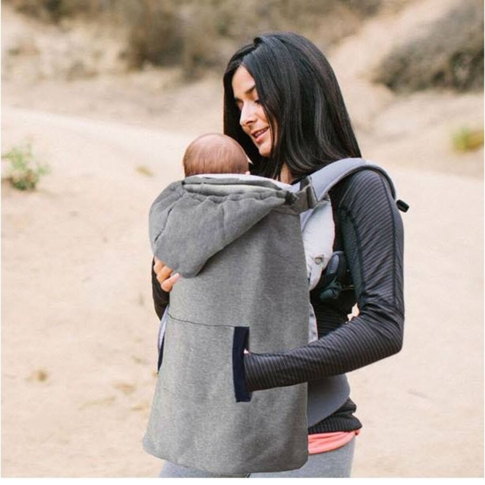 S1-86001180-嬰兒背帶保暖披風擋風披毯絨斗篷冬天外出必備絨布