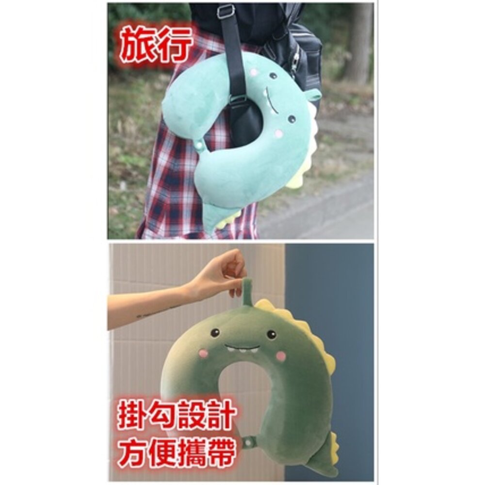 🔥台灣免運🔥 u型枕 兒童午睡枕 車用枕 記憶棉午睡枕 兒童護頸枕 車用u型枕 汽車頸枕 記憶棉枕 護頸枕 旅行u型-圖片-4