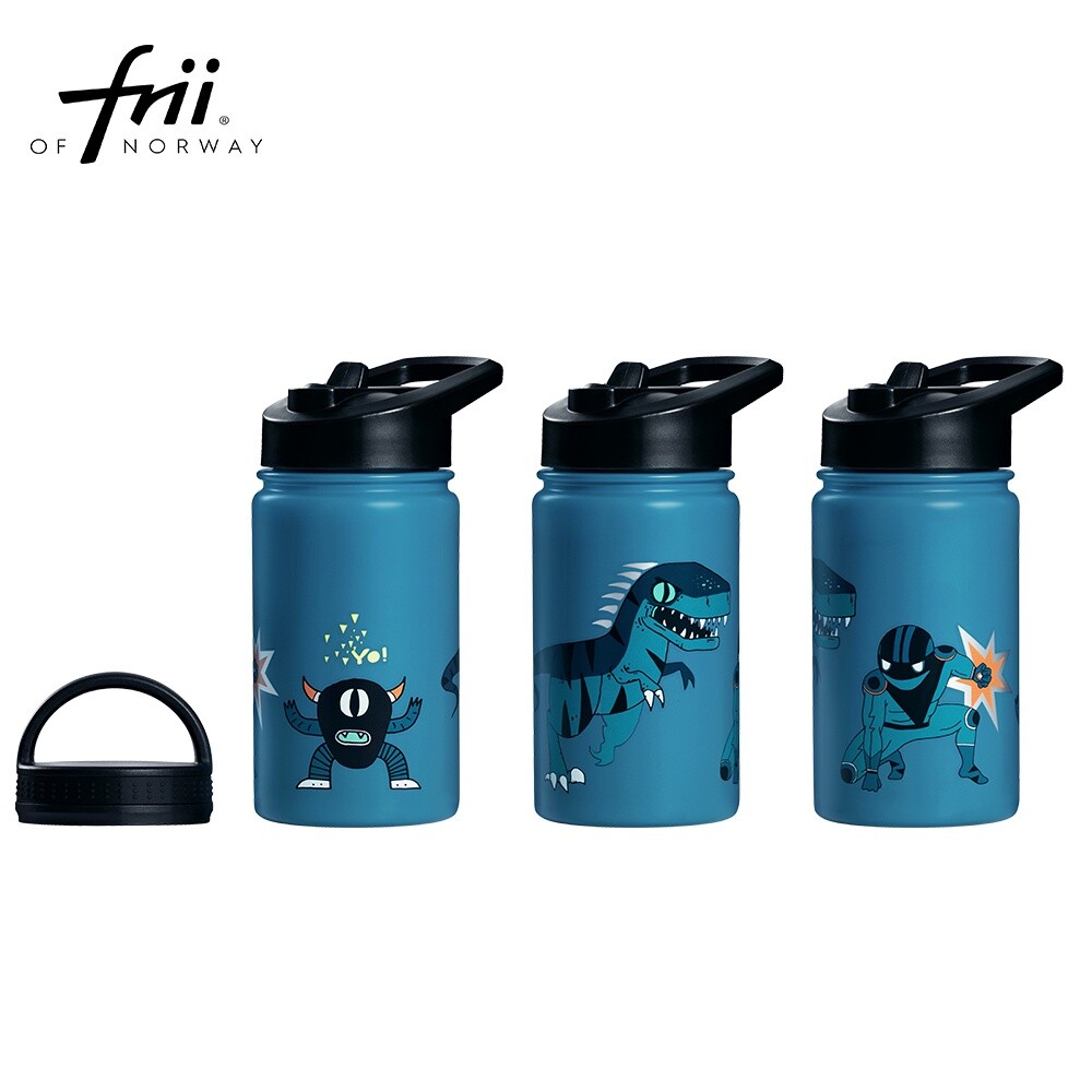 12666718308-【Frii】400ML｜304不鏽鋼水壺｜保溫／保冷功能｜勇敢藍綠Petrol