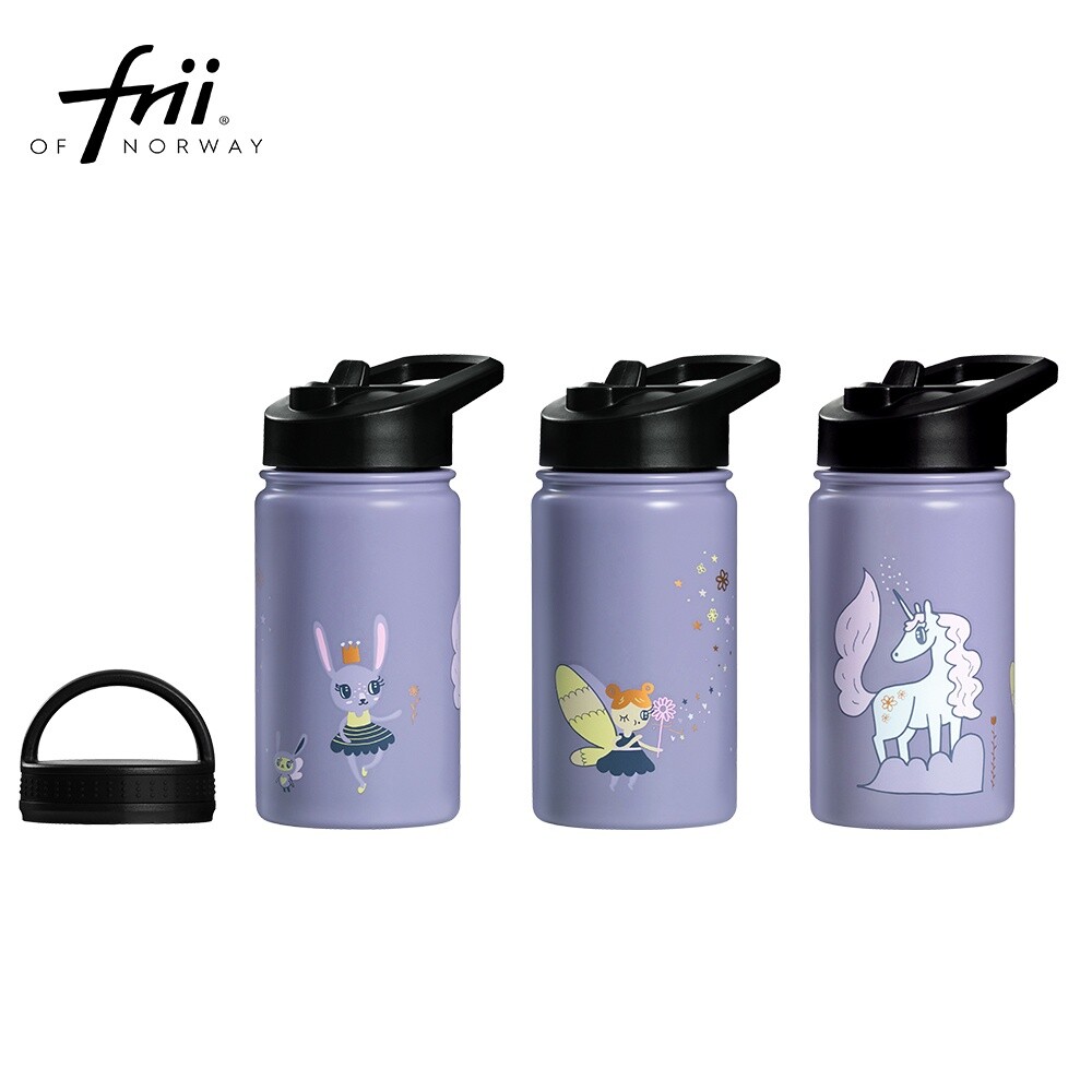 8897814301-【Frii】400ML｜304不鏽鋼水壺｜保溫／保冷功能｜夢幻粉紫Purple