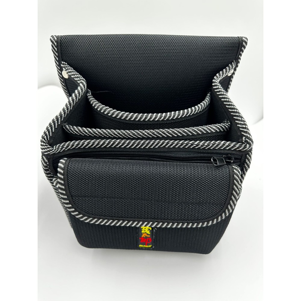 221031144356-台製 茂太郎 複合布4格 釘袋  TL-2 工具袋 工作袋 工具包 腰包 拉鍊釘袋