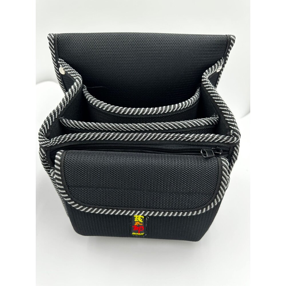 221031144356-台製 茂太郎 複合布4格 釘袋  TL-2 工具袋 工作袋 工具包 腰包 拉鍊釘袋