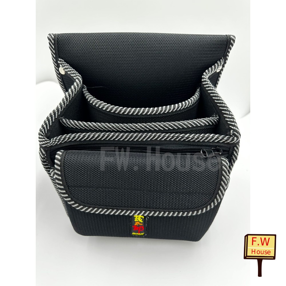 221031144356-台製 茂太郎 複合布4格 釘袋  TL-2 工具袋 工作袋 工具包 腰包 拉鍊釘袋