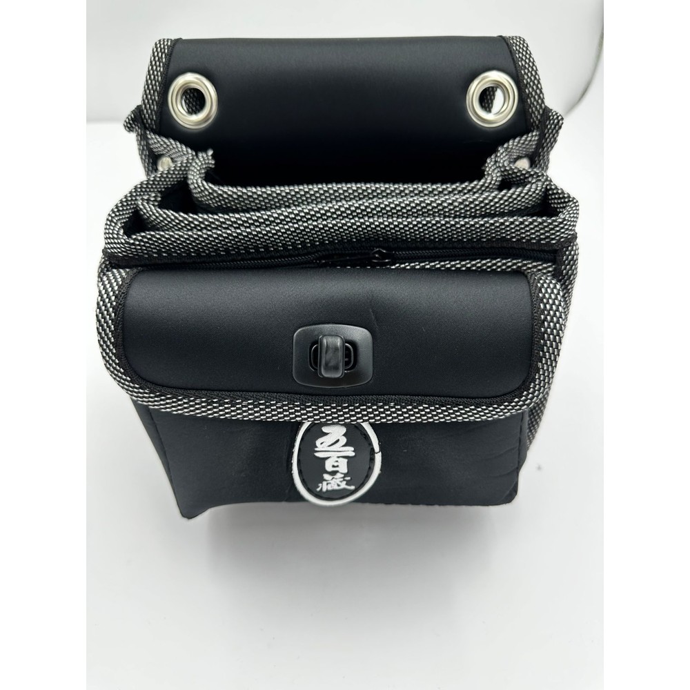 221031150323-五百藏 複合布五格拉鏈釘袋 小型釘袋 前一袋自黏式 工具袋 工作袋 工具包 腰包