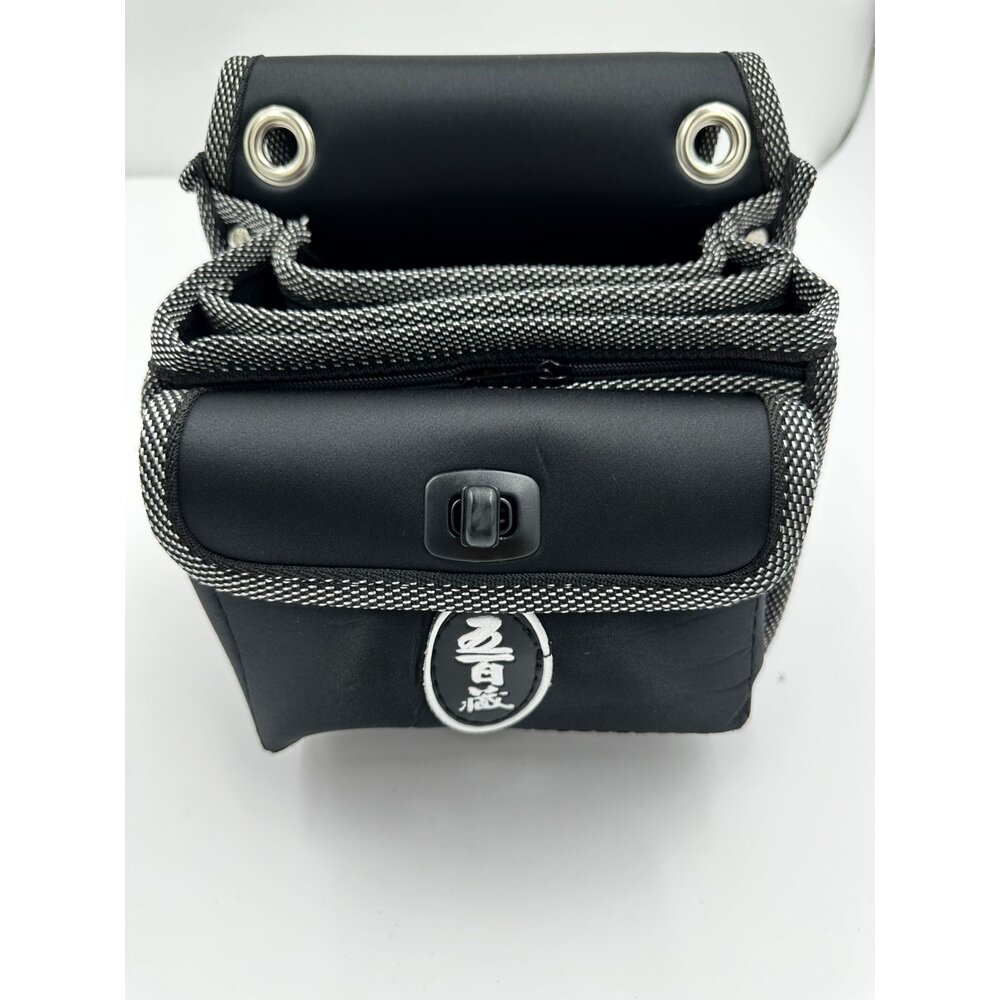 221031150323-五百藏 複合布五格拉鏈釘袋 小型釘袋 前一袋自黏式 工具袋 工作袋 工具包 腰包