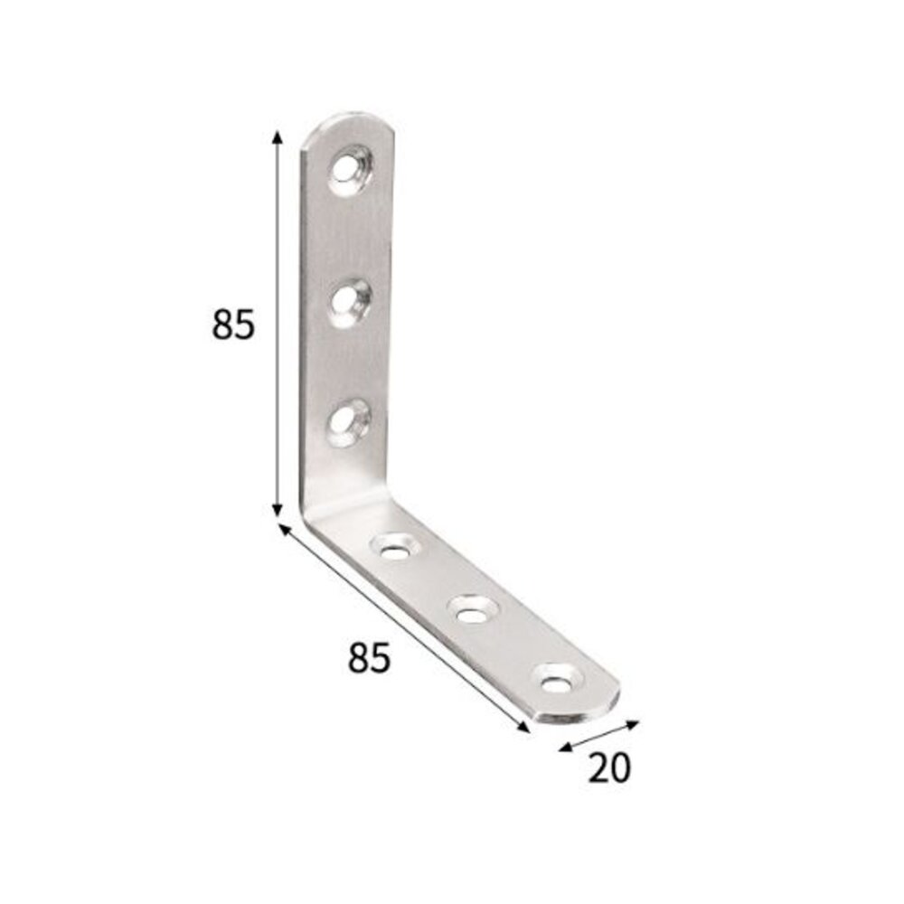 內角鐵 不鏽鋼角碼 L鐵 內角鐵 固定鐵 角鐵 白鐵L鐵 角碼 XT-圖片-8