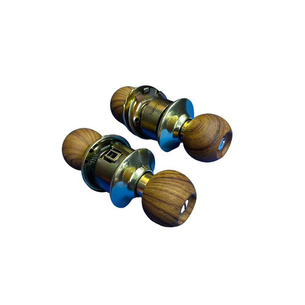 加安 台製 高質感 門鎖 喇叭鎖 木紋 C3A00-22 C3A10-22 房間鎖 浴廁鎖 木紋把手 水平鎖-圖片-2