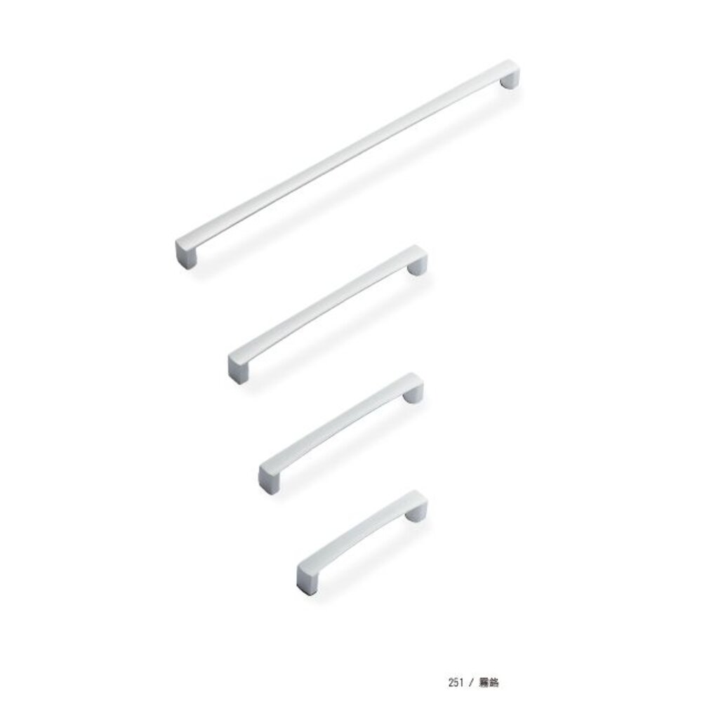 Melus 台灣精品 251 取手 把手 櫥櫃把手 小把手 門把 96mm~288mm-圖片-3