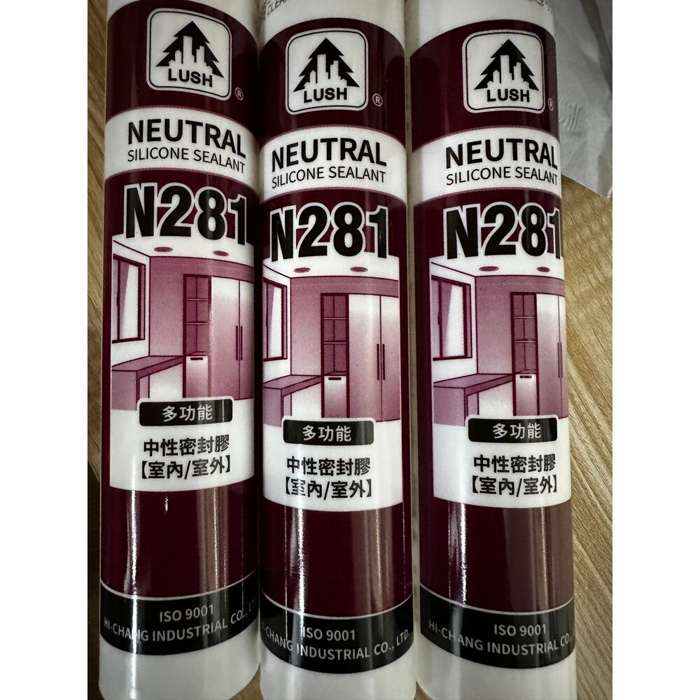 240320091129-樹牌 281 中性 矽利康 中透 銀鋁/黑/白 矽利康 透明矽利康 大樹牌 iso9001 填縫劑 黏著劑