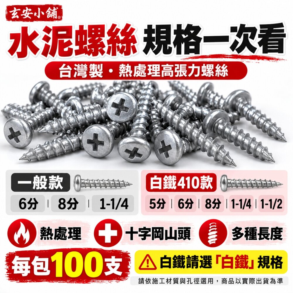 240507092710-台製 熱處理 中鋼料 高張力螺絲 不鏽鋼 水泥螺絲 高扭力螺絲 自攻螺絲 水泥釘 螺絲 岡山頭