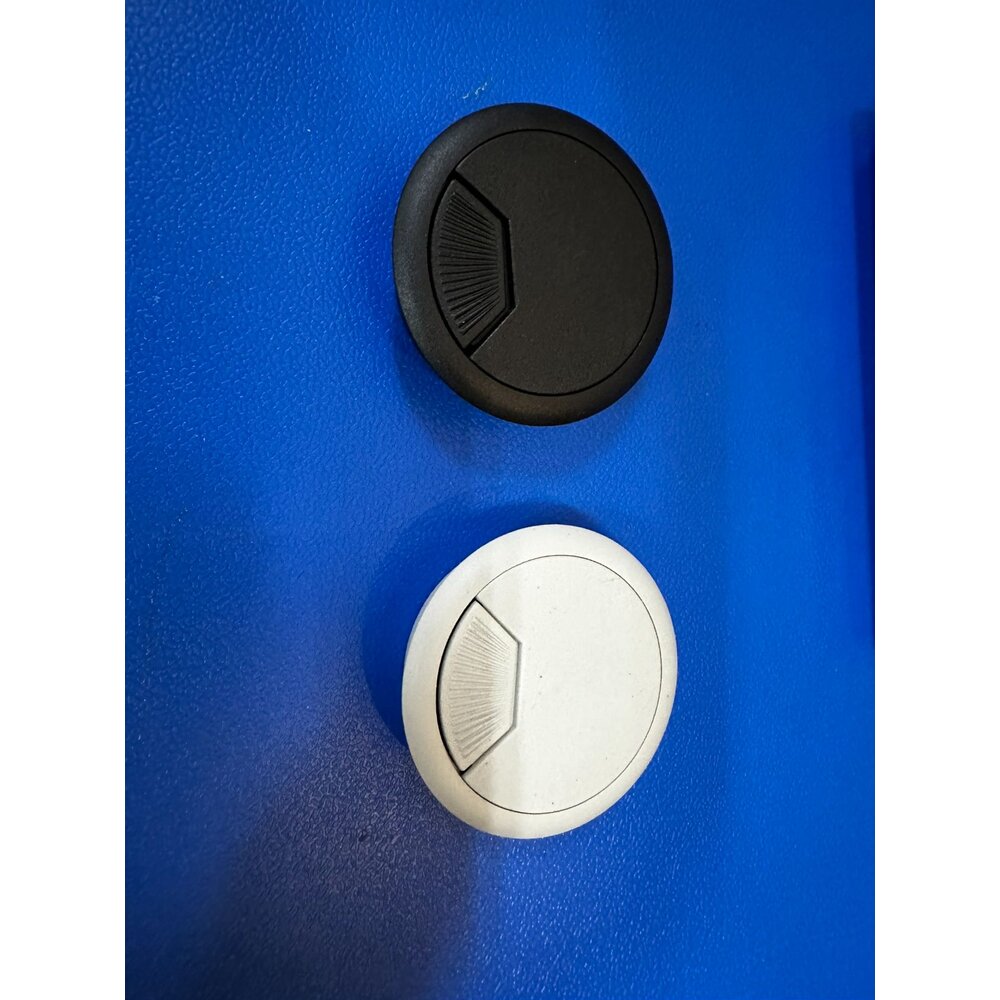 240705160552-53mm 60mm 塑膠穿線孔 線孔蓋 集線蓋 集線盒 電線收納 出線孔蓋 圓形出線孔 電腦桌 出線孔