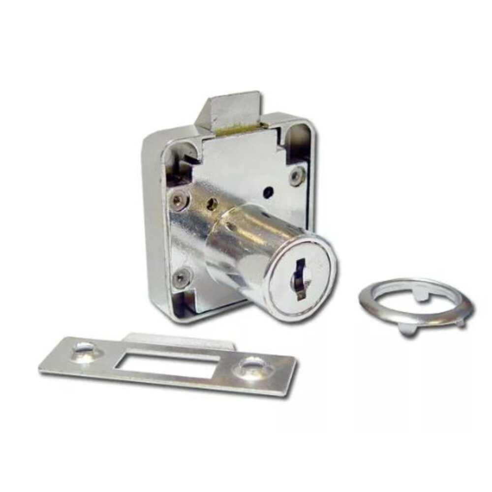 241018092830-阿姆斯壯 自動抽屜鎖 銀行鎖 肚臍鎖 銀色 502-22自動鎖 加厚斜舌抽 502-30