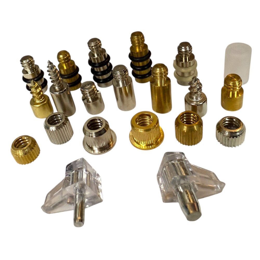 250206144929-台製 銅製 層板架 銅公母  銅珠 隔板粒 木櫃 層板粒 銅銖 層板珠 層板托 自攻螺絲 木工