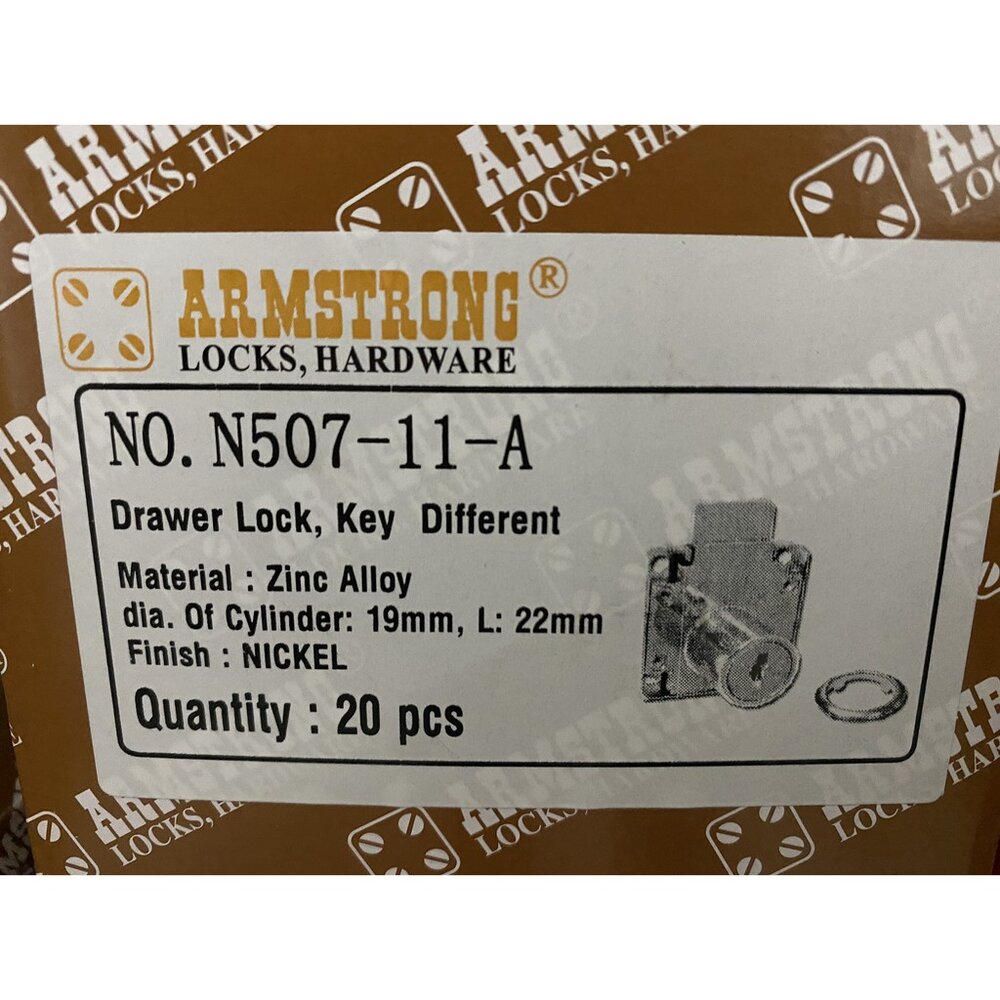 阿姆斯壯 507-11 同號 鎖王 抽屜鎖 肚臍鎖 銀色 507-11 507-26 507-30 507-38 抽屜鎖-圖片-2