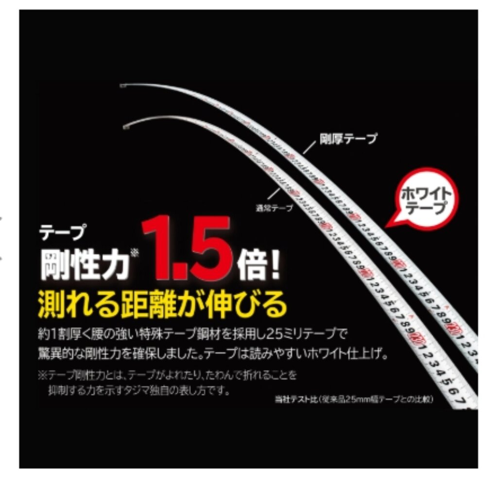 TAJIMA田島 G7白鋼厚 捲尺 5米G7L2550 寬25mm 包膠 雙面印刷 台尺 公分 快扣-圖片-1