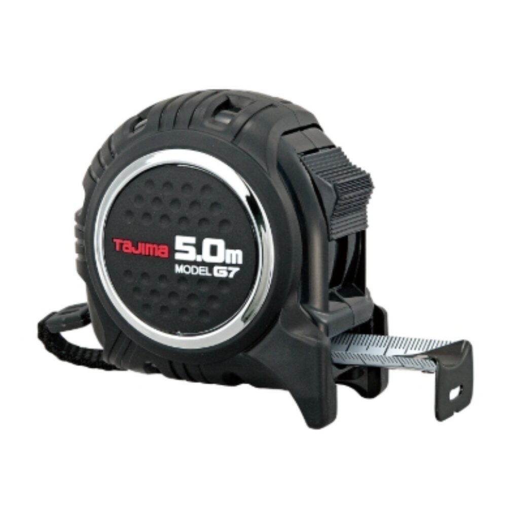 TAJIMA田島 G7白鋼厚 捲尺 5米G7L2550 寬25mm 包膠 雙面印刷 台尺 公分 快扣-圖片-2
