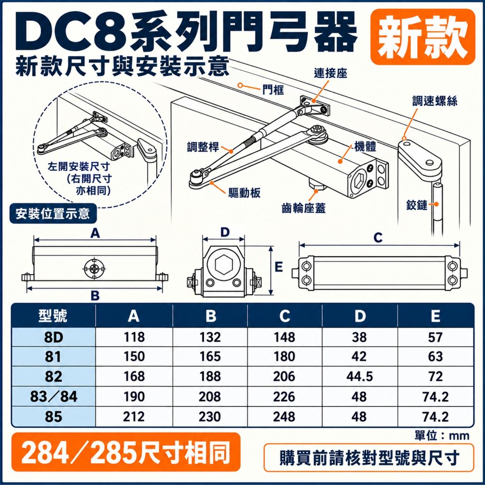 最大經銷182 幸福牌 門弓器 自動關門器 台灣製 門弓 適用門重25~45 kg 182 182P 183 184-圖片-2