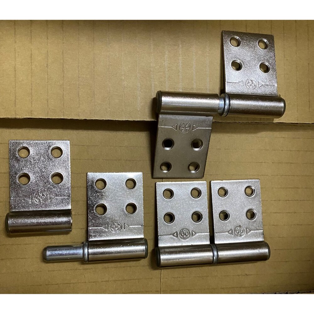 朔鋼門丁雙 塑鋼門鉸鍊 浴廁 塑膠門 不鏽鋼 塑鋼門 白鐵雙丁 鉸鏈 丁雙 活頁 雙葉 後鈕 廁所鉸鏈-圖片-1