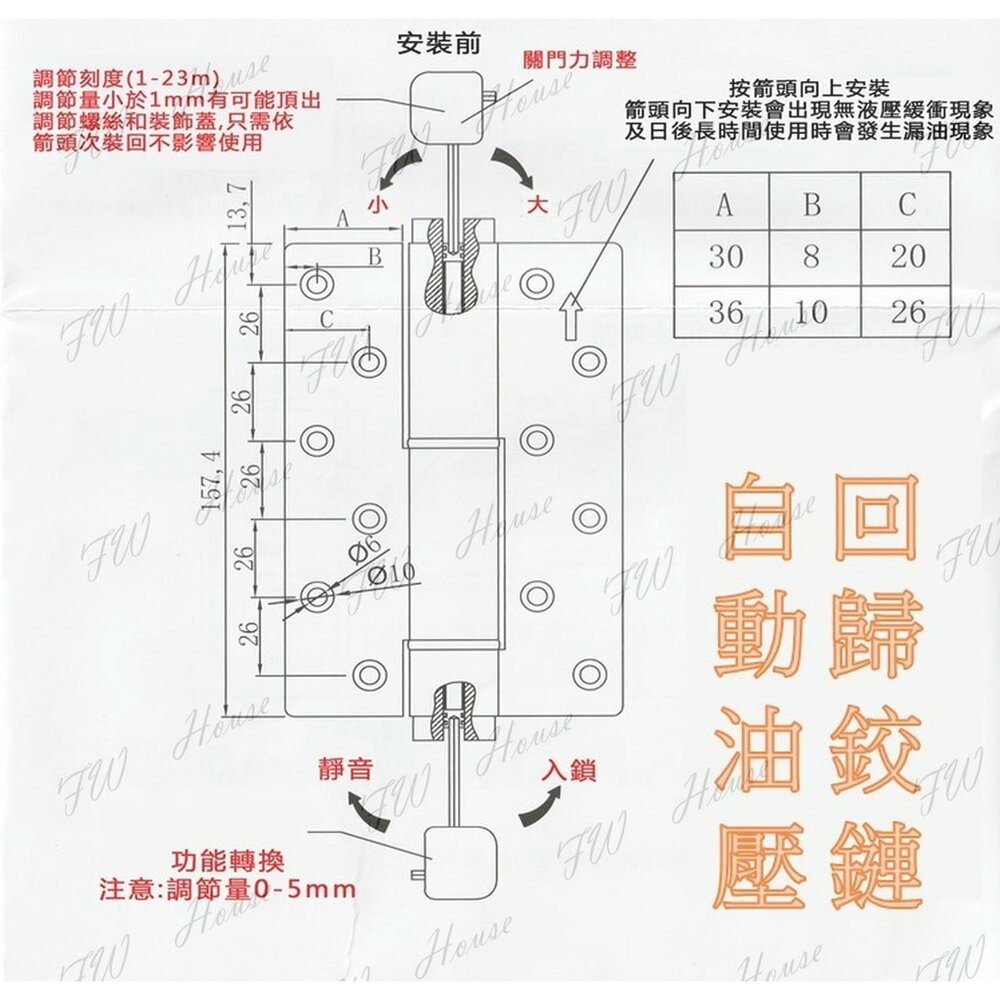 自動油壓回歸鉸鏈 對稱孔 AE鉸鏈 不分左右邊 自動鉸鏈 鉸鏈 油壓鉸鏈 隱藏門鉸鏈 蝴蝶鉸鏈 液壓鉸鏈-圖片-2