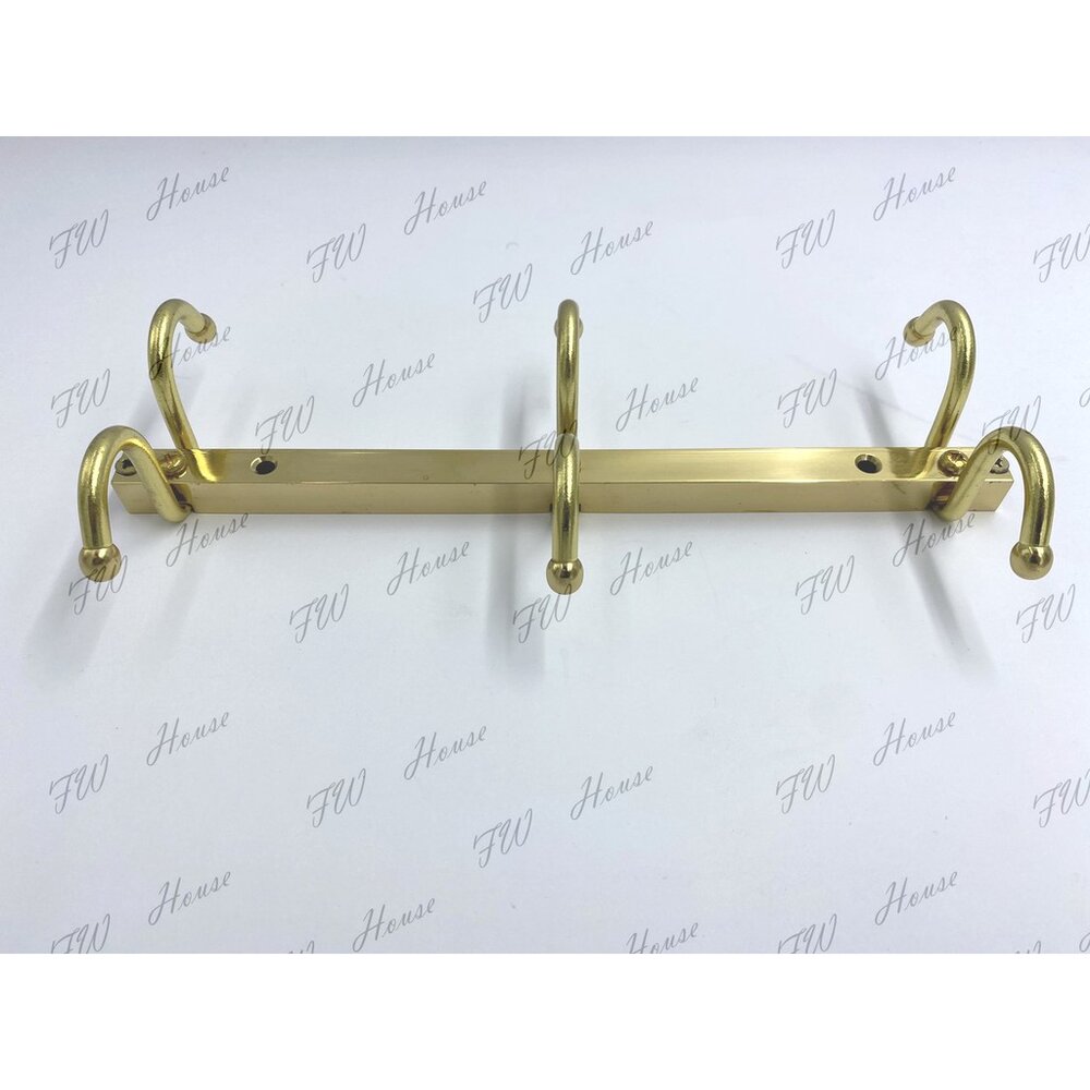 台灣製 白鐵 金色 銅製 咖啡杯架 紅酒杯架 馬克杯架 把杯架 酒柜杯架 懸掛咖啡杯架 紅酒架 高腳杯架-圖片-2