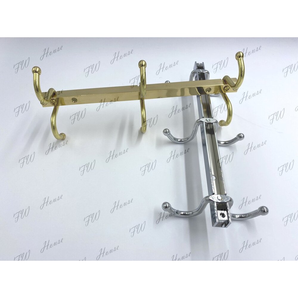 台灣製 白鐵 金色 銅製 咖啡杯架 紅酒杯架 馬克杯架 把杯架 酒柜杯架 懸掛咖啡杯架 紅酒架 高腳杯架-圖片-4
