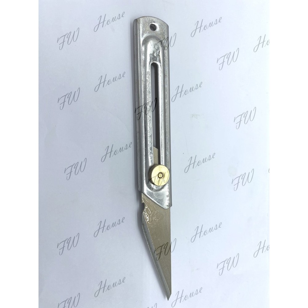 FW 花鹿 強力木工尖尾刀 正白鐵握柄 木工 尖尾刀 A-2 果樹嫁接 嫁接刀 接木刀 美工刀-圖片-1