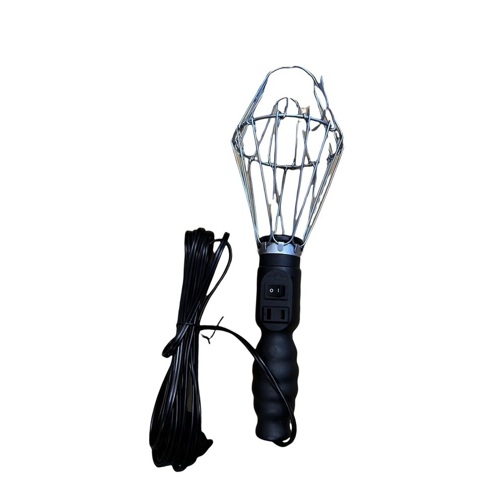 S1-00052-台灣製 騰茂 TENG 瓷頭全網平打工作燈 15尺 黑線磁座工作燈 全網 瓷頭平打開關 工作燈 附電源插頭