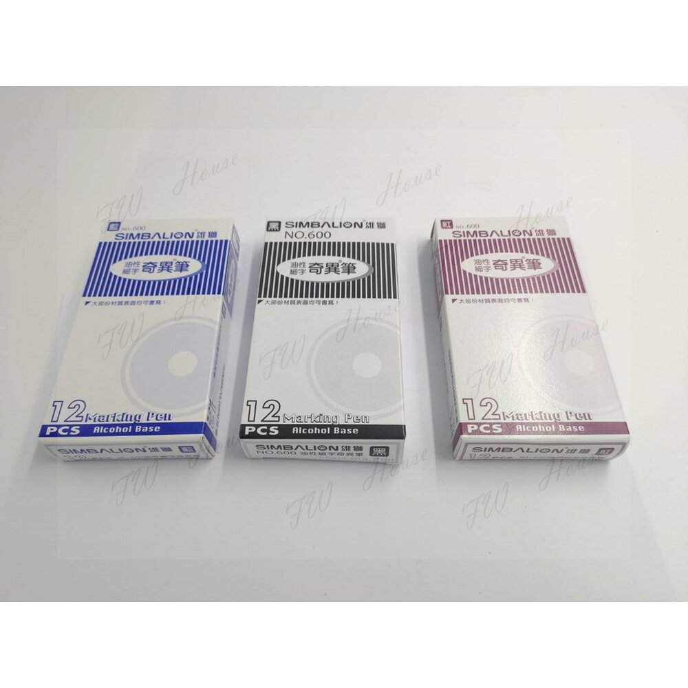 S1-00066-特價 雄獅 NO.600 油性細字奇異筆 1.0mm  一盒12支