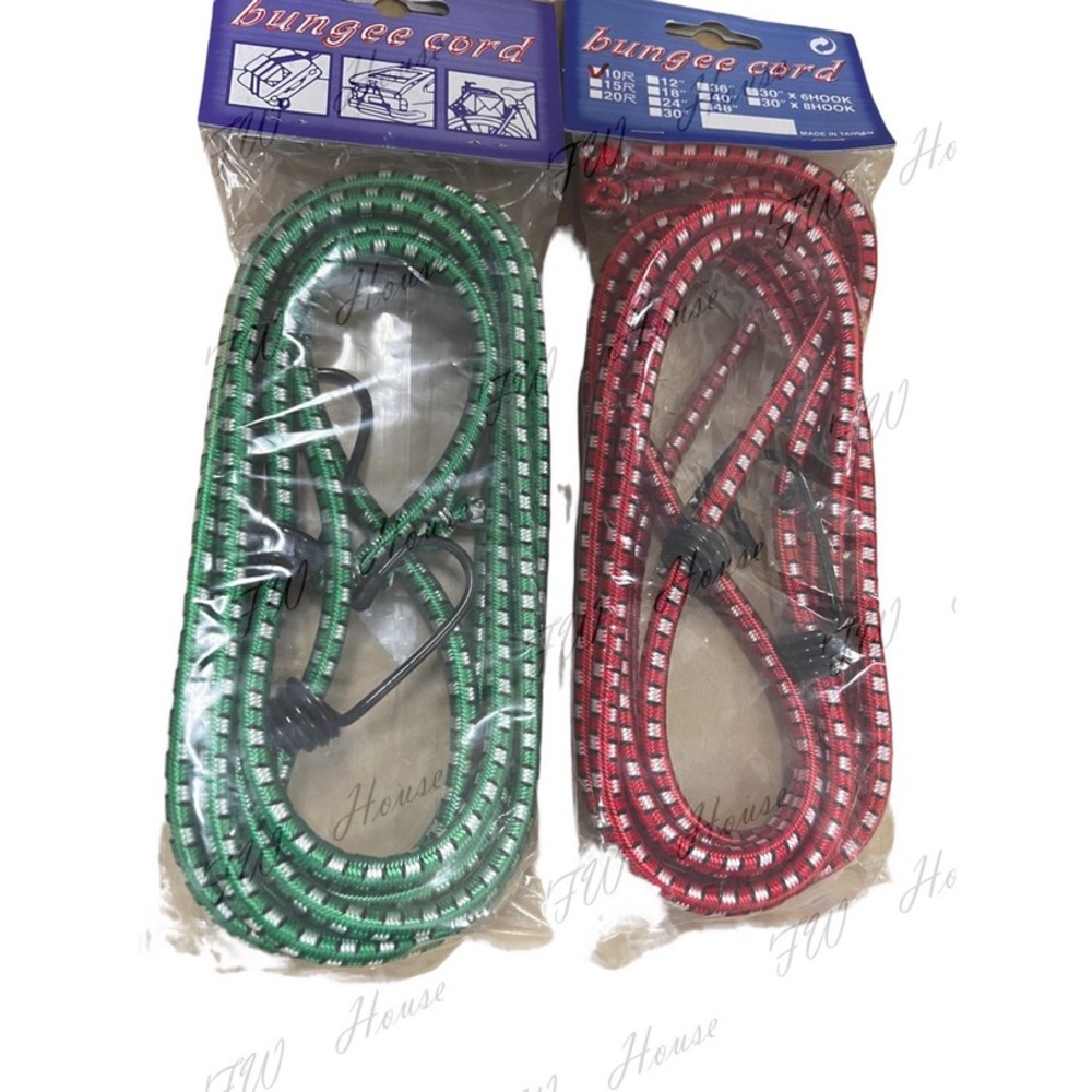 圓形花車帶 (2尺~10尺) 固定帶 固定繩 捆綁帶 機車繩 黑車帶 彈力繩 彈力吊帶 伸縮繩 繩子 雙鉤-圖片-1