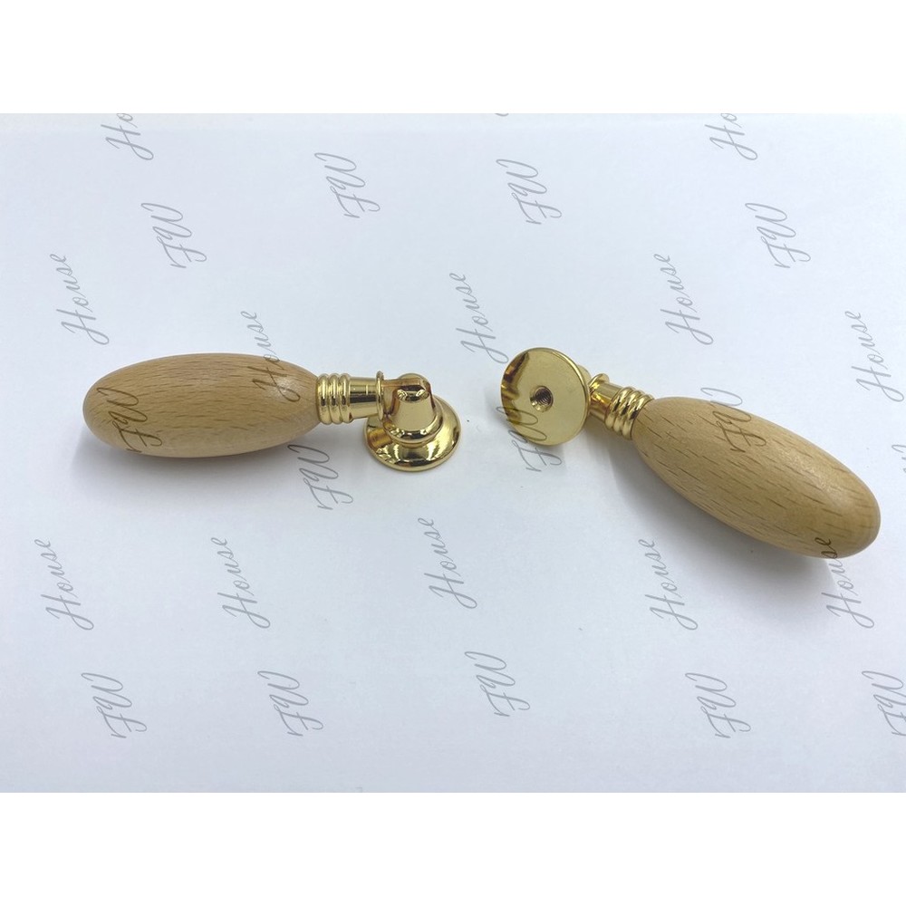 S1-00202-203 銅製 櫸木拉手櫸木 實木 把手 取手 抽屜 櫥櫃 手取 台灣製 衣櫥 廁所 房間 柜門 抽屜 木把手