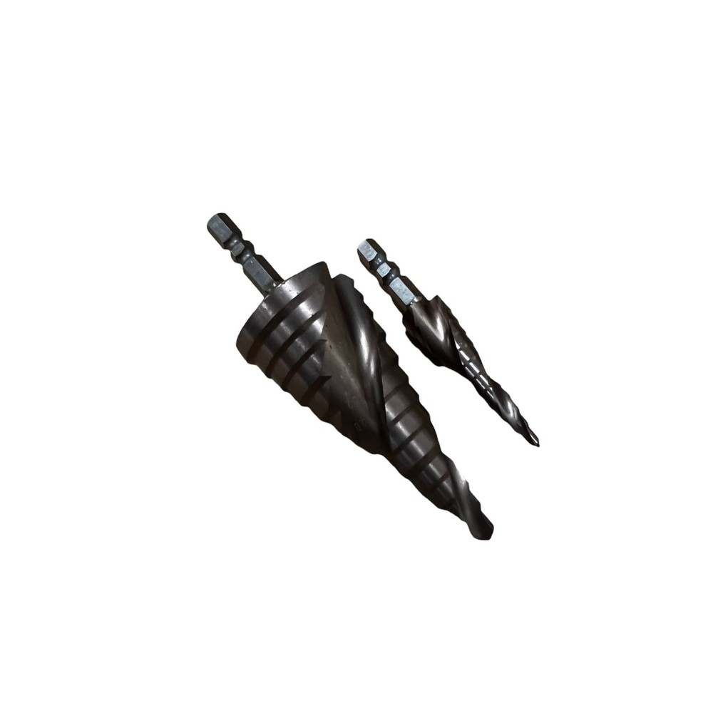 S1-00221-鍍鈦 最高級 白鐵用 六角柄6.35mm 螺旋階梯鑽 6-25mm 9段 白鐵鑽孔 鐵 鋁 萬用