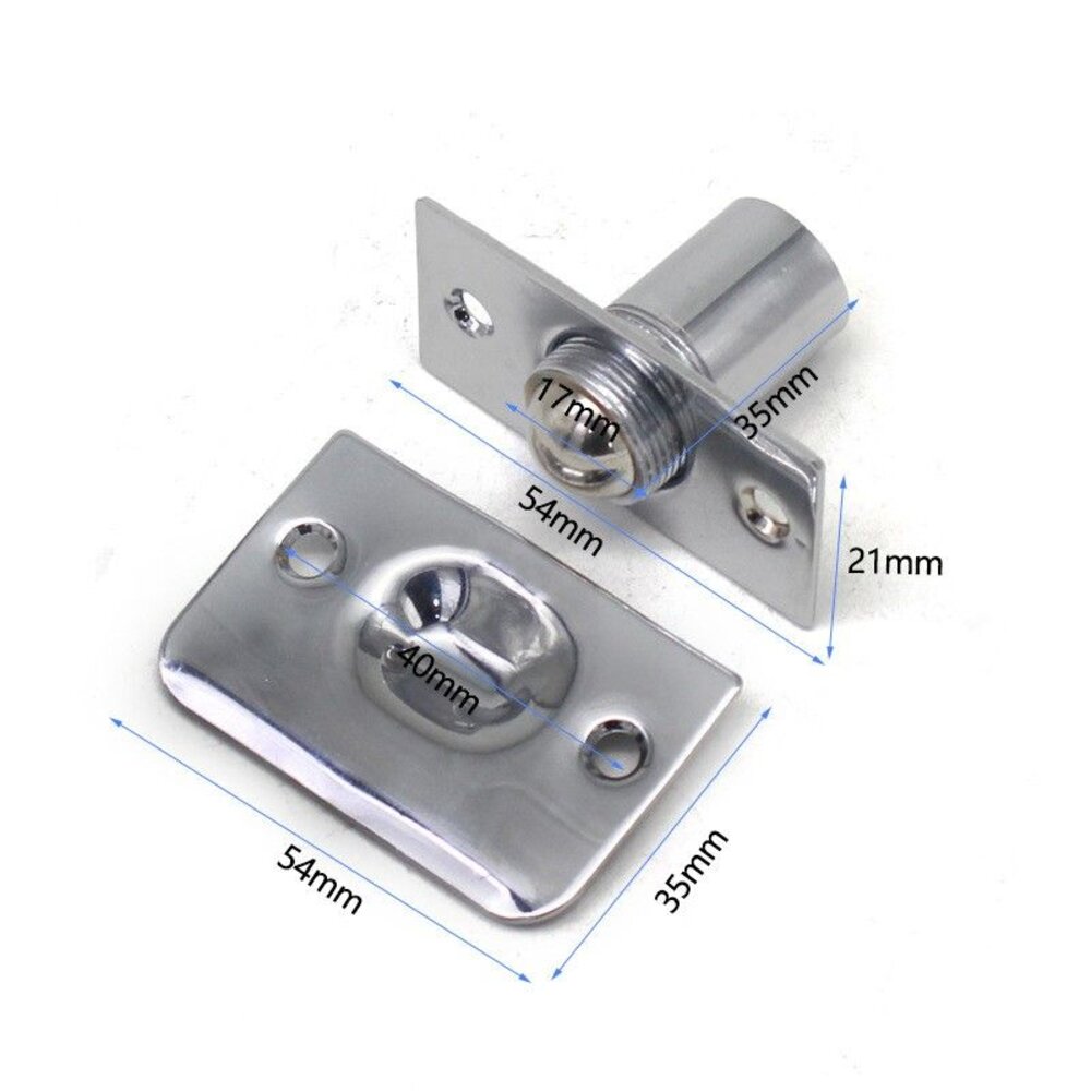 可調整龍吐珠 銅門碰珠 碰珠鎖 門頂珠 隱形門 龍凸珠 龍吐珠 門栓 浴廁鎖 平閂 白鐵 門閂平栓暗閂-圖片-2