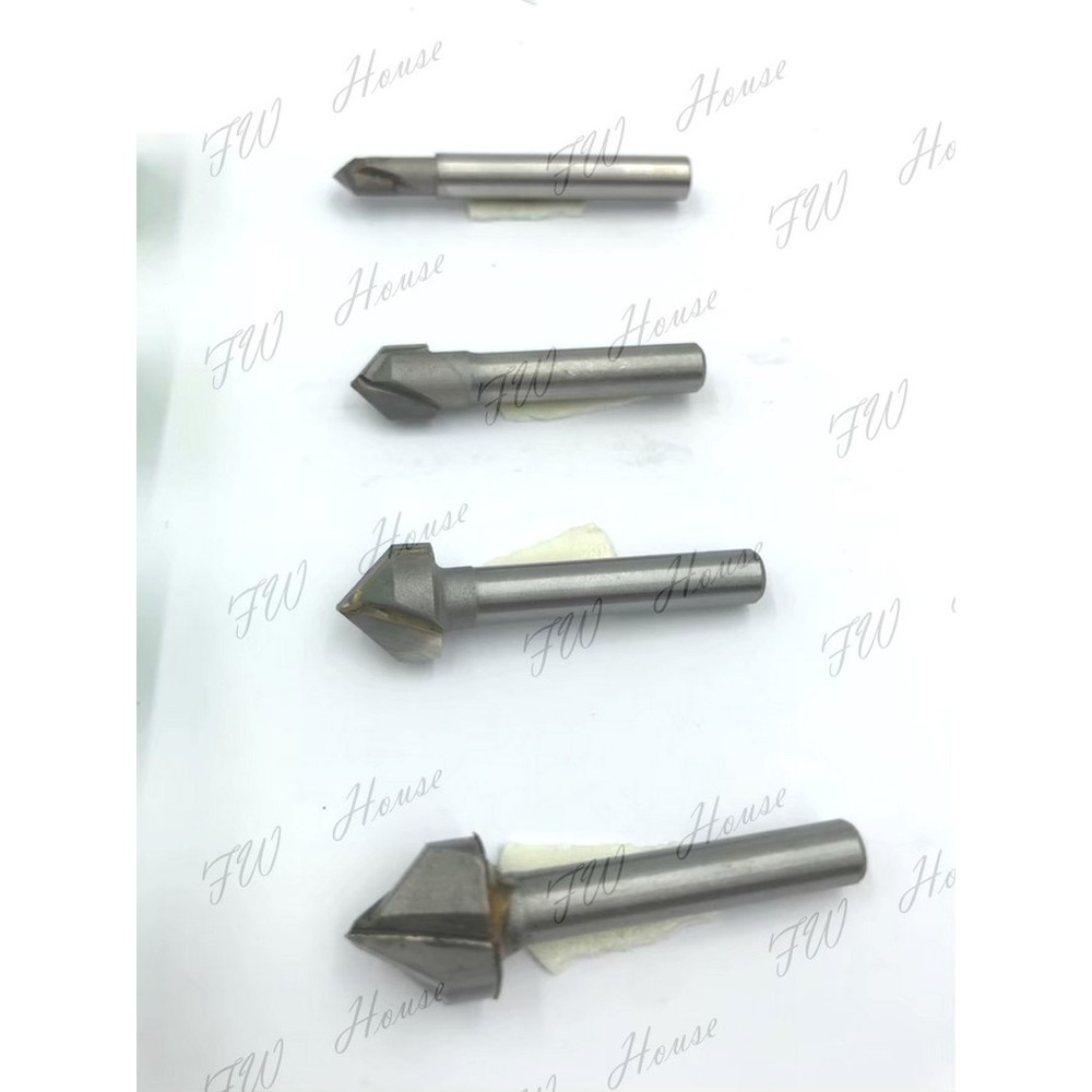 台灣製 三角錐刀 三角錐刀 6柄 2分 3分 4分 5分 台灣製 V型刀 木工刀 修邊刀-圖片-1