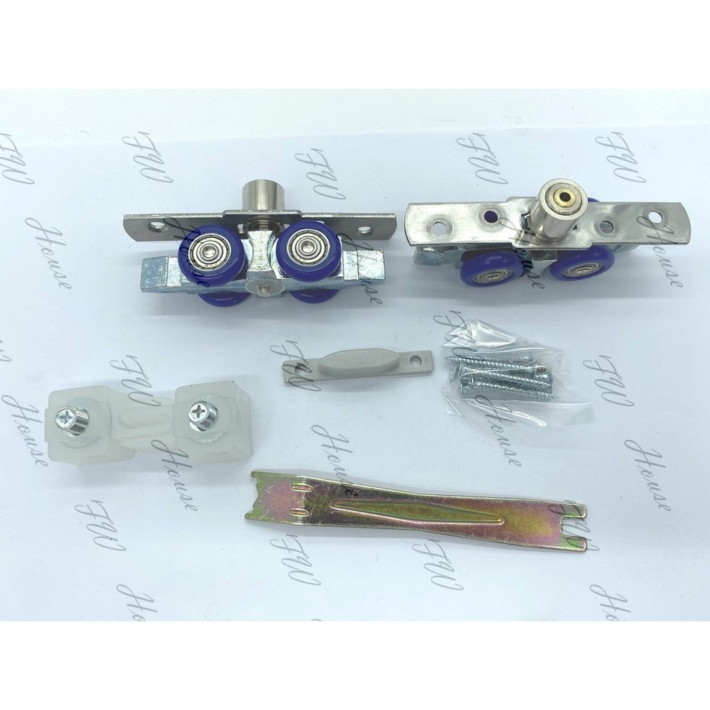 S1-00289-W-558 藍輪 鑽孔式快拆吊輪組 拉門滑輪吊輪組 無附鑽尾 可單買零件、鑽尾