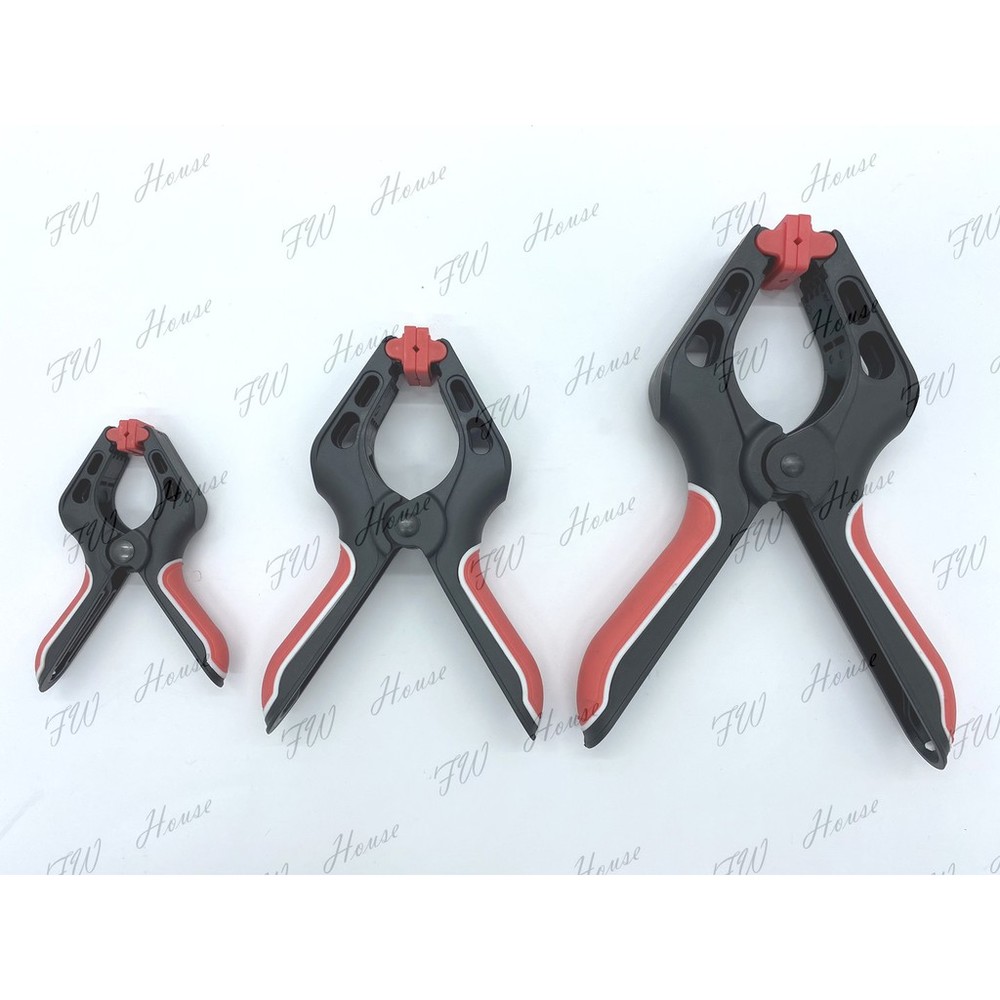 S1-00292-台灣製專利朔鋼A字 木工 鐵工彈簧夾 (大款) 塑鋼固定夾 木工夾 快速夾 A型夾 F夾 A夾 強力夾 木工工具