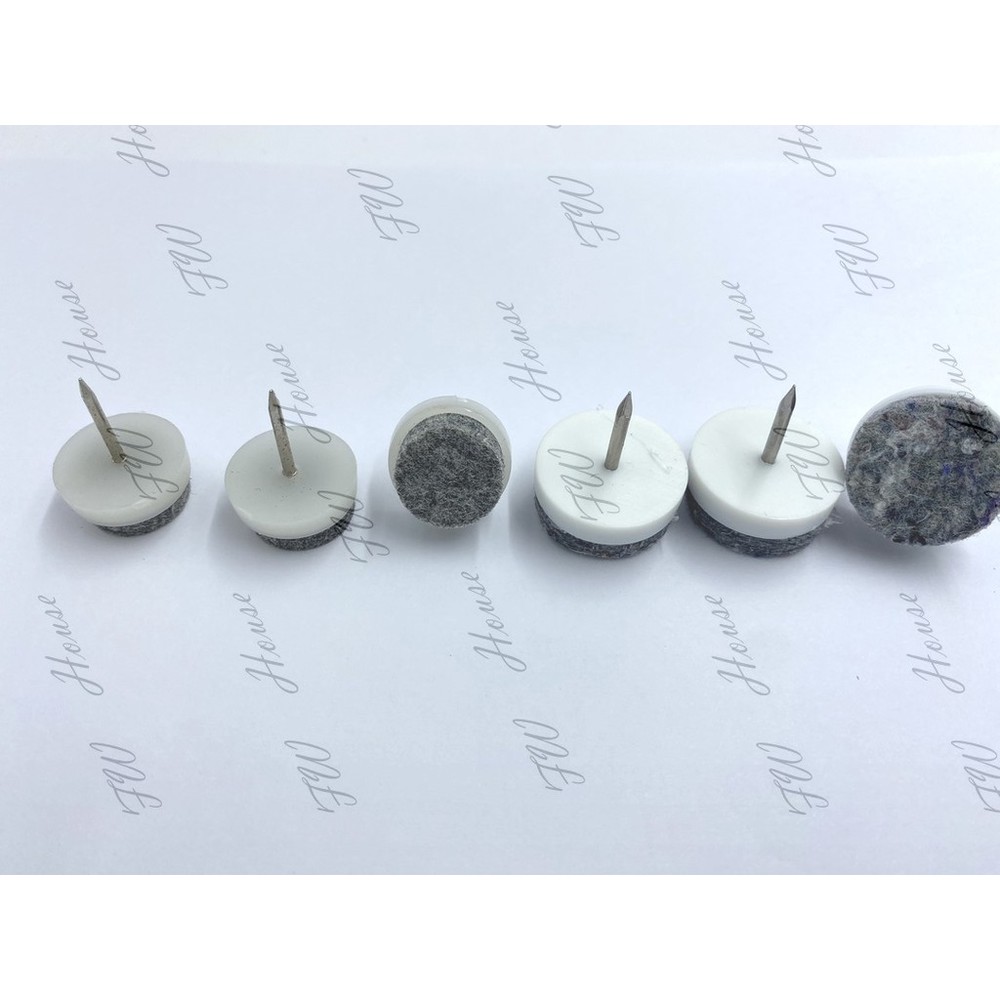S1-00306-10入組 20mm 24MM 進口 細綿毯 羊毛 椅釘 隔音 桌椅腳墊 地毯保護釘 椅腳保護墊 沙發保護墊 桌椅腳釘