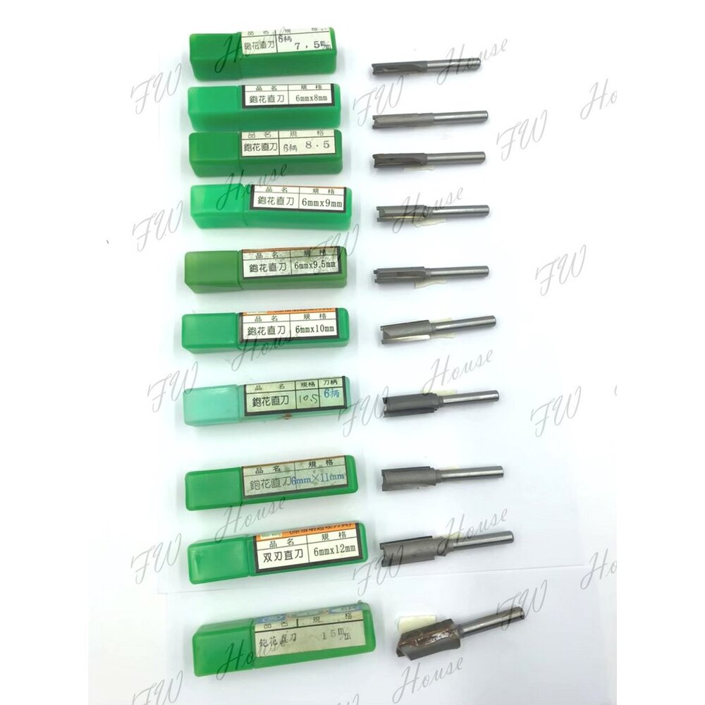 台灣製 鉋花 直刀 6柄 5mm 6mm 7mm 8mm 9mm 10mm 11mm 12mm 13mm 木工 鉋花直刀-圖片-1