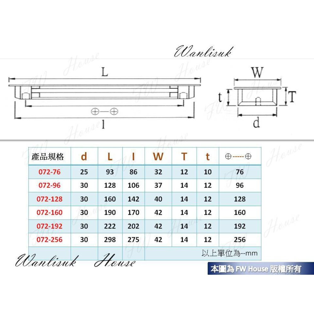 KD-072 烤白色戶引手戶引手 取手 把手 抽屜孔 台灣製 072-圖片-4