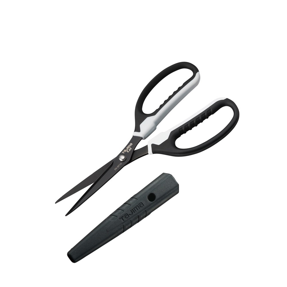 田島 TAJIMA DK-BT70 電工剪刀 膠帶用 不沾膠 附刀套 日本KAI 貝印 剪刀 事務剪-圖片-1