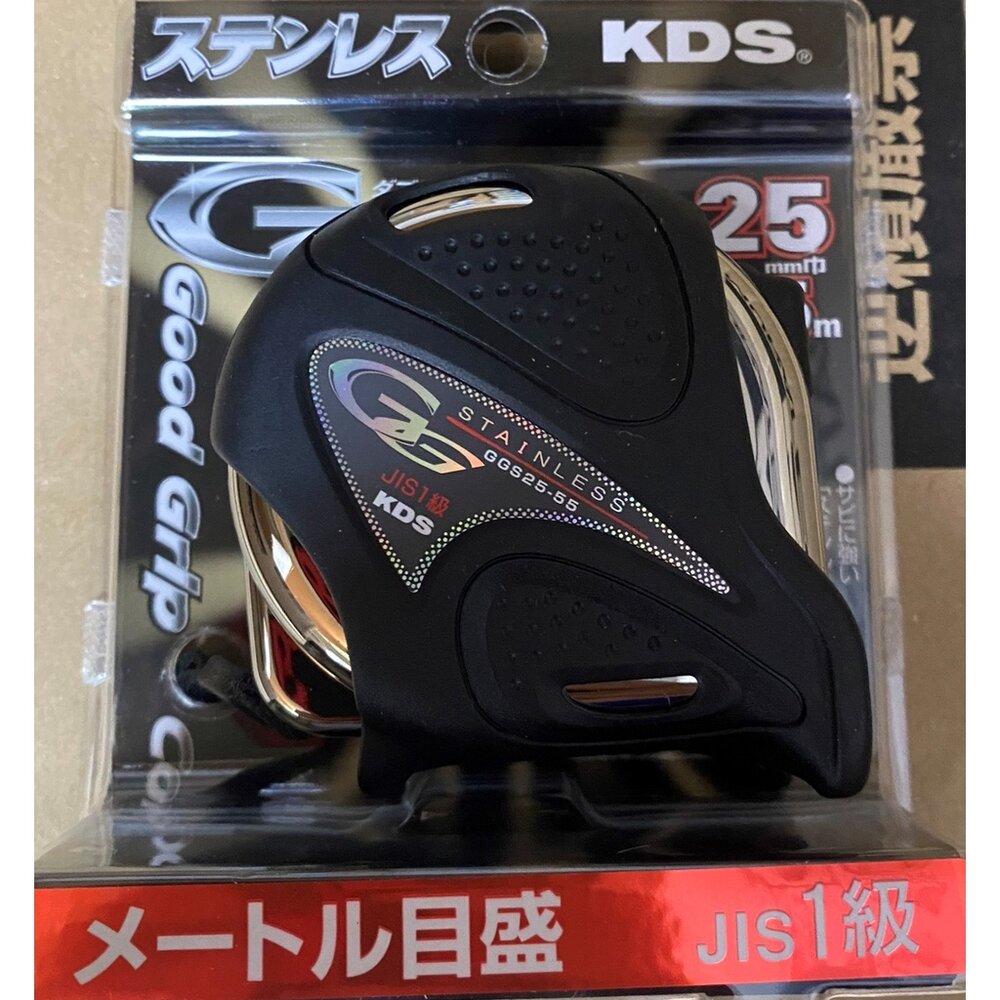 S1-00373-日本製 KDS GGS 高級白鐵捲尺 5.5M*25MM 全公分 魯班 台尺雙面捲尺 捲尺