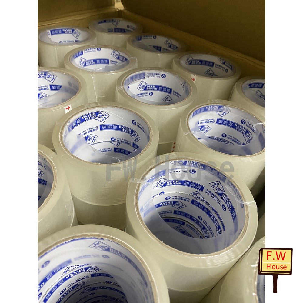 S1-00379-四維 鹿頭牌 四維膠帶 opp膠帶 透明膠帶 48mm 35米長 透明膠帶 文具膠帶 封箱膠帶 包裝膠帶 膠帶